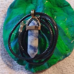 Crystal Necklaces in handmade clay art